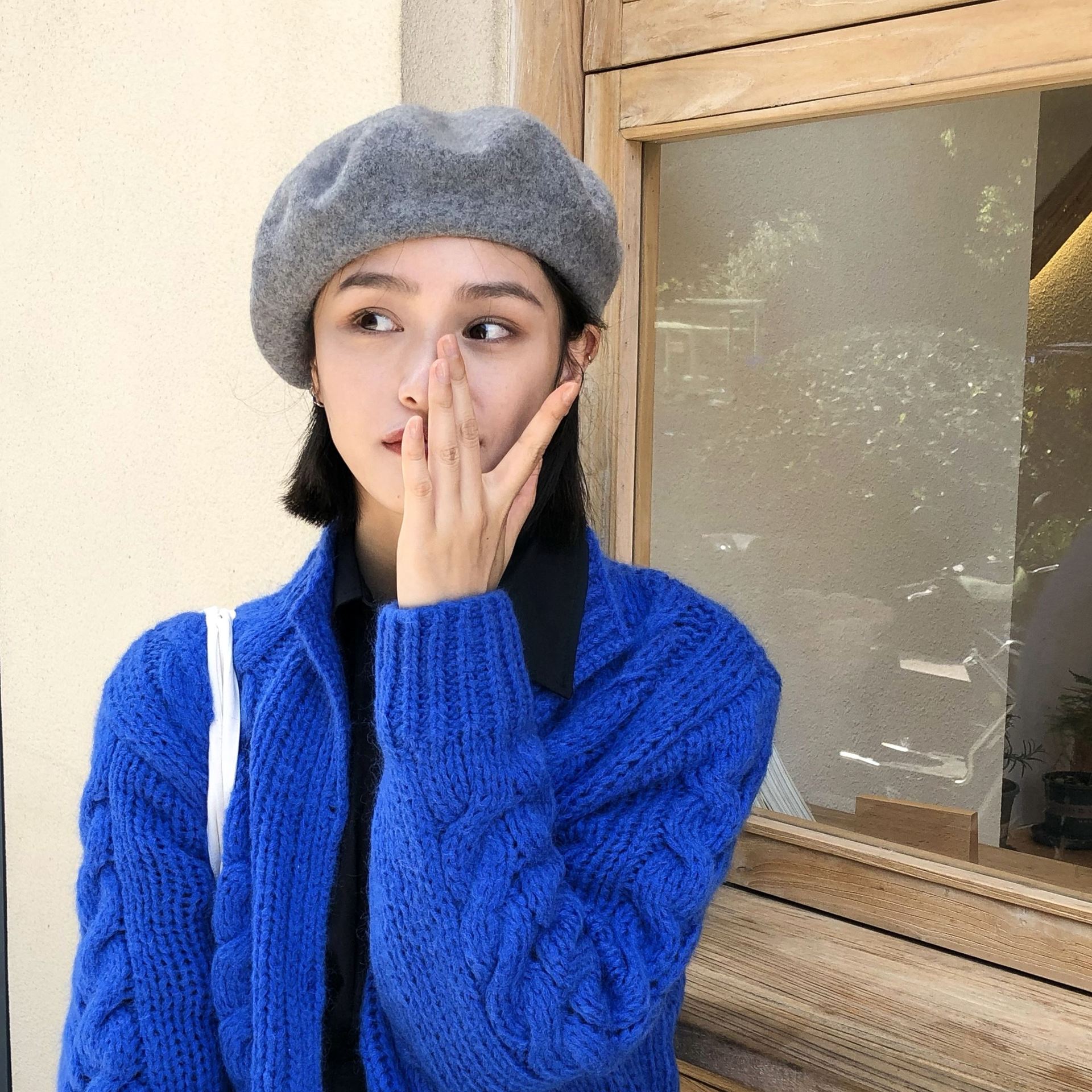 77g Weight Beret Hat Hats Type Daily Occasion Solid Color Pattern Winter Season Women'S Gender Sewing Design Simple Style Style Eaveless Rim Women'S Simple Style Solid Color Sewing Eaveless Beret Hat 2