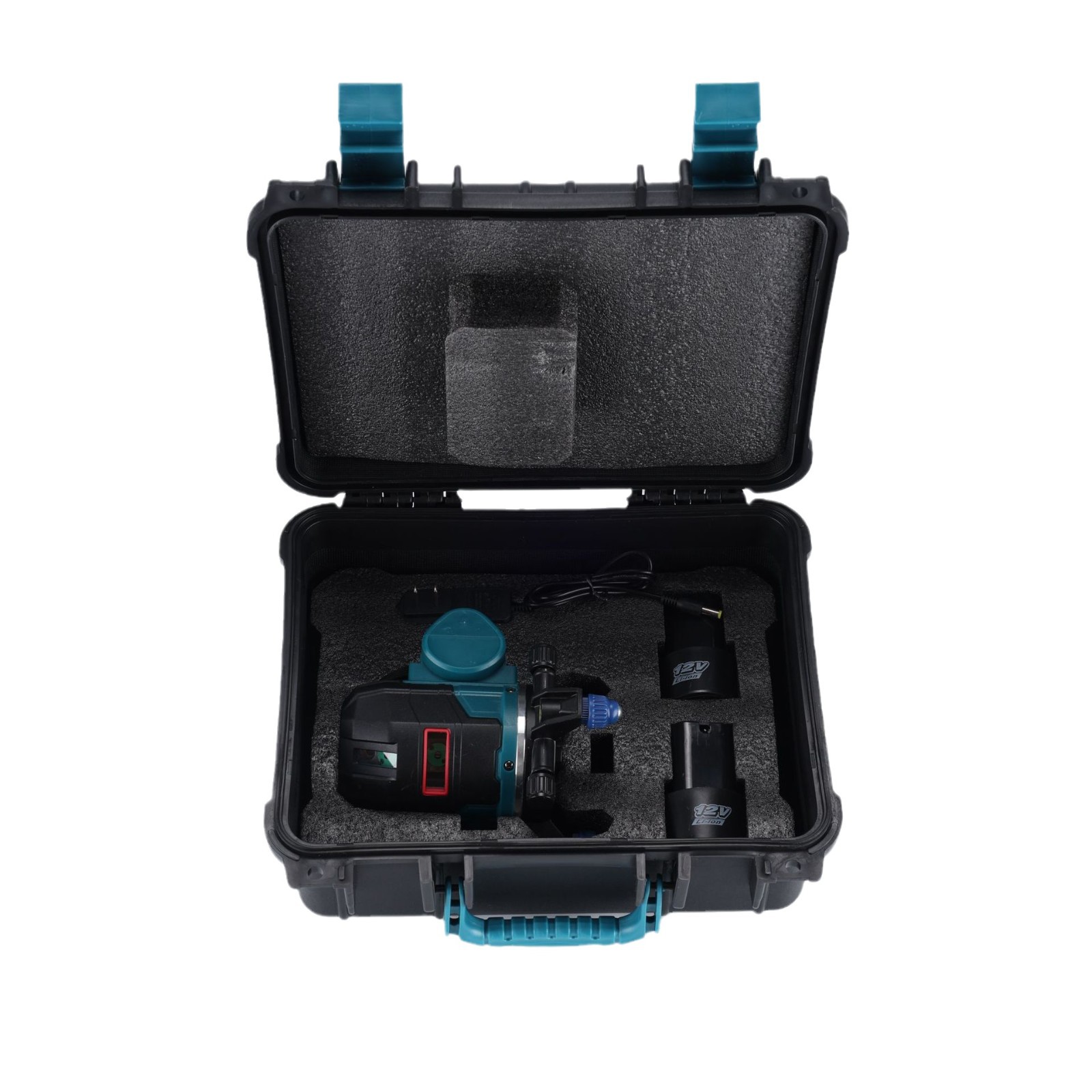 Comercio exterior 12v de alta precisión nivelación automática al aire libre nivel de luz verde transfronterizo multifuncional 2 línea nivel láser