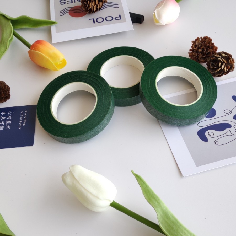 Ventas directas de fábrica cinta floral 27 m flor varilla cinta de papel crepé cinta de color al por mayor de producción de bricolaje