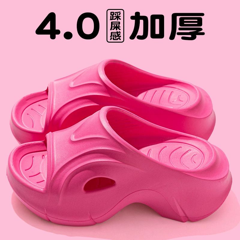 Тапки на высоком каблуке толстые подошвы женские сандалии летом