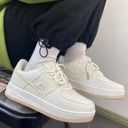 Summer and Spring Instagram Style Little Monster White Women's Ulzzang School Thicker Sole Casual Sports Sneakers Trend