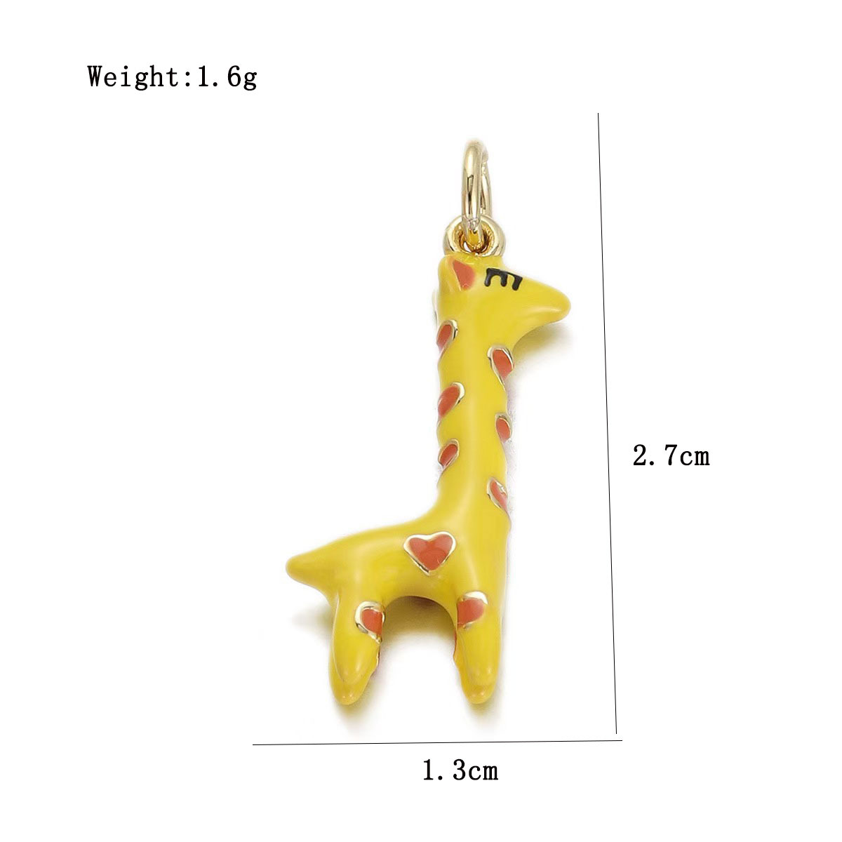 2g Weight Pendant Jewelry Making Type DIY Jewelry Accessories Classification 1 Piece Quantity Copper Material Animal Pattern All Seasons Season Enamel, Plating Design Cute Style 1 Piece Copper Animal Pendant 7