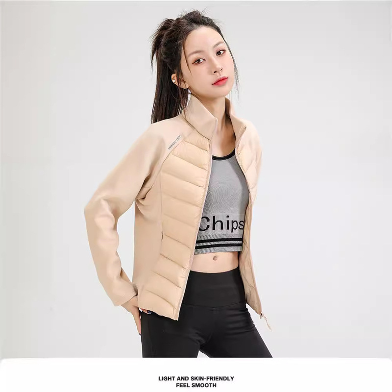 Sports Light Down Jacket Women's New Popular Ski Running Mountaineering Yoga Fitness Inner Slim-fit Warm Jacket