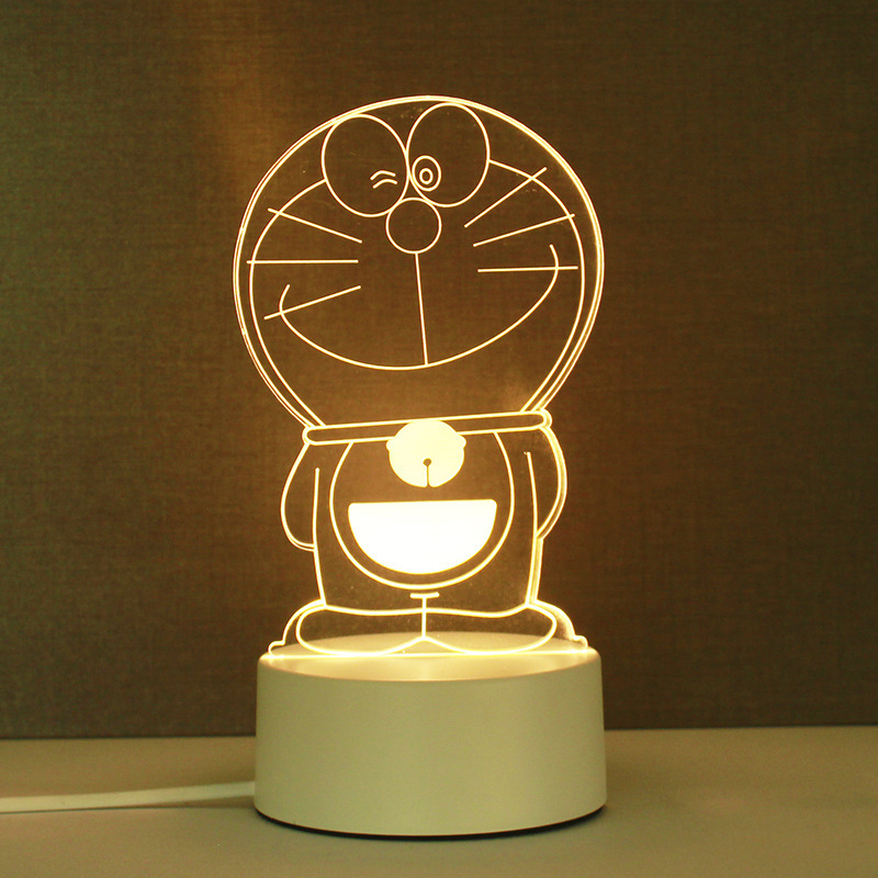 3d小夜灯卸売り来図創意プレゼント電気スタンドクロスボーダー爆金雰囲気ベッドヘッドライト定アクリル製ロゴ|undefined