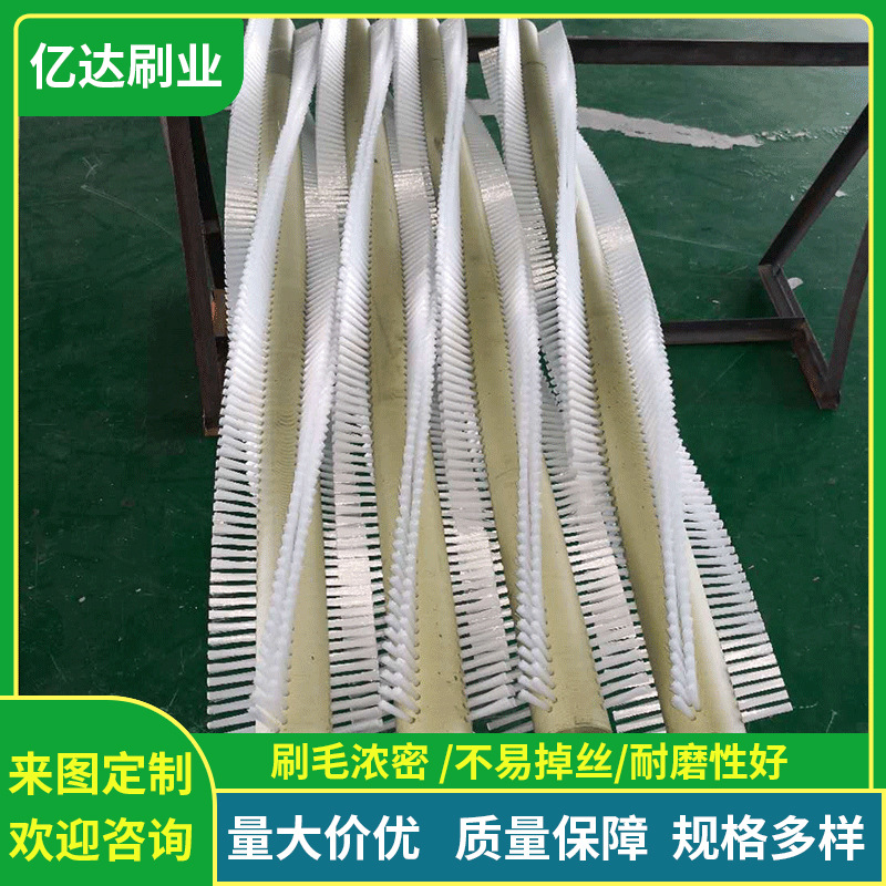 食品毛刷辊清洗机尼龙丝除尘软毛圆形蔬菜水果清理设备专用批发