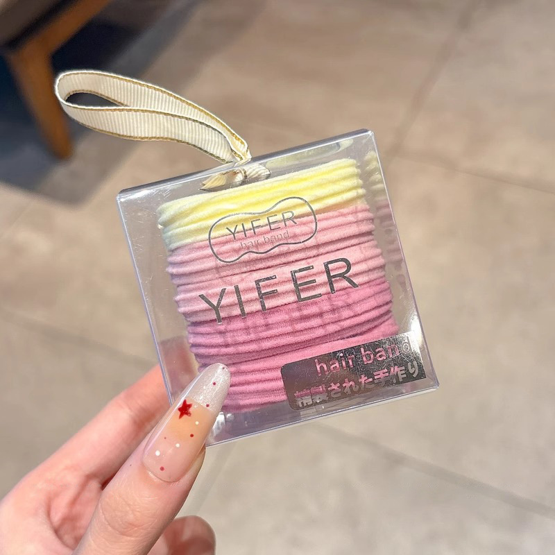 Niños cuerdas de cabeza de cola de caballo alta simple y durable anillo de cabello de alta elasticidad sin costura correa de cabello de niña linda