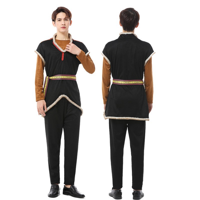 Halloween Frozen cosplay Hans Prince Kristof Children's Adult Show Costume