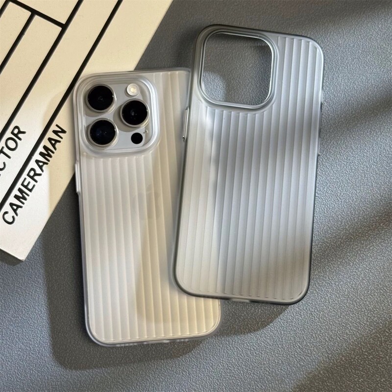 Frosted Corrugated Pattern Suitable for Apple 17Promax Mobile Phone Case Simple Pure Color 16/15 High-End Sense 14 Anti-Fall 13 Frosted Corrugated Pattern Suitable for Apple 17Promax Mobile Phone Case Simple Pure Color 16/15 High-End Sense 14 Anti-Fall 13