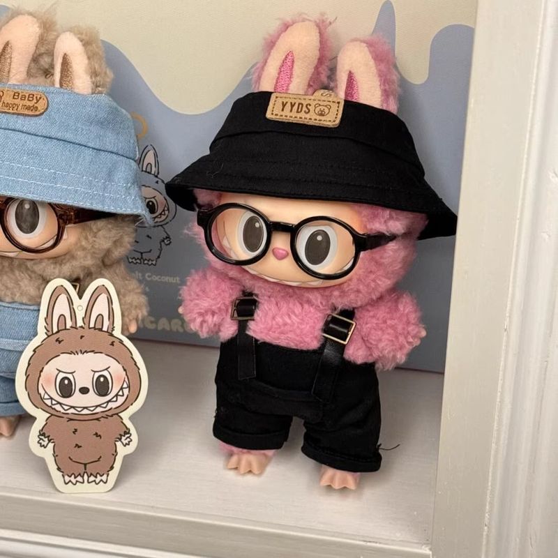 17cmlabubu ラブブ ブラインドボックス人形 第二世代 座りパーティーコンバット かわいい漫画ぬいぐるみジャンプスーツ|undefined