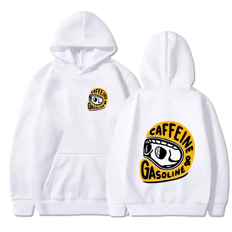 2024 Spring Autun Men's Hoodies Gothic Harajuku Biker Skull