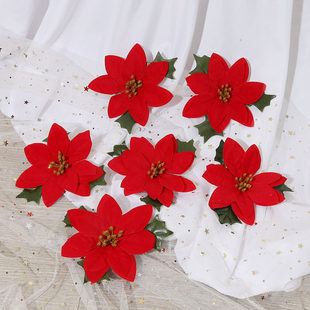 Halloween Thanksgiving Christmas Flower Head Hanging Simulation, a red Amazon decorative home wall -mounted simulation flower