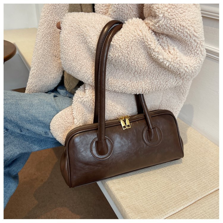 Vintage Large Capacity Pu Leather Shoulder Bag For Women_voghion.com