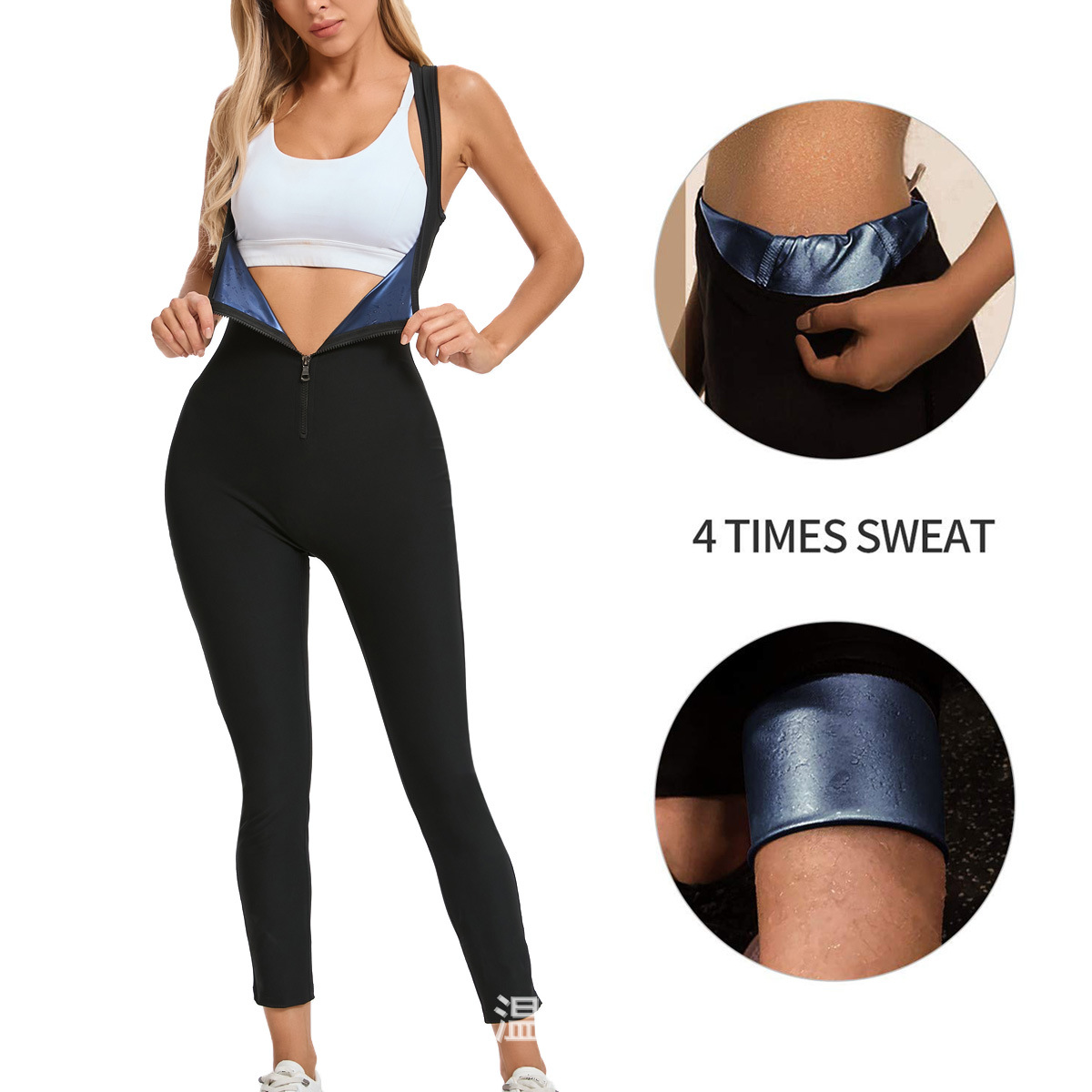 Cross-border women's shapewear sweat suit, chest lifting training, abdominal tightening exercise fitness shapewear waist cincher bodysuit
