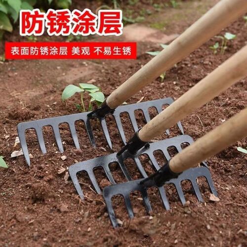 Agricultural harrow, soil loosening, tilling multi-purpose harrow, vegetable planting, land reclamation, five-tooth seven-tooth harrow, all-steel harrow, steel harrow