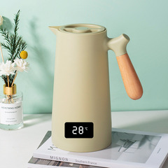 Nordic smart thermos kettle household thermos thermos with temperature display coffee pot thermos kettle 1L portable
