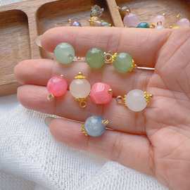 圆珠子花托衬衫纽扣星空云纹金属铜脚珠光扣国风旗袍汉服装饰扣子