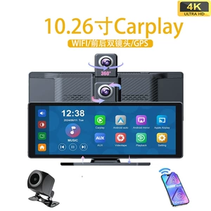 10.26 düym 4K Carplay Auto naviqasiya, ön-arxa qeydli, HD telefon güzgülü kamera