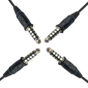 U174 Five-Pole Molding Headphone Plug Suitable for Audio Aviation Plug Audio Cable