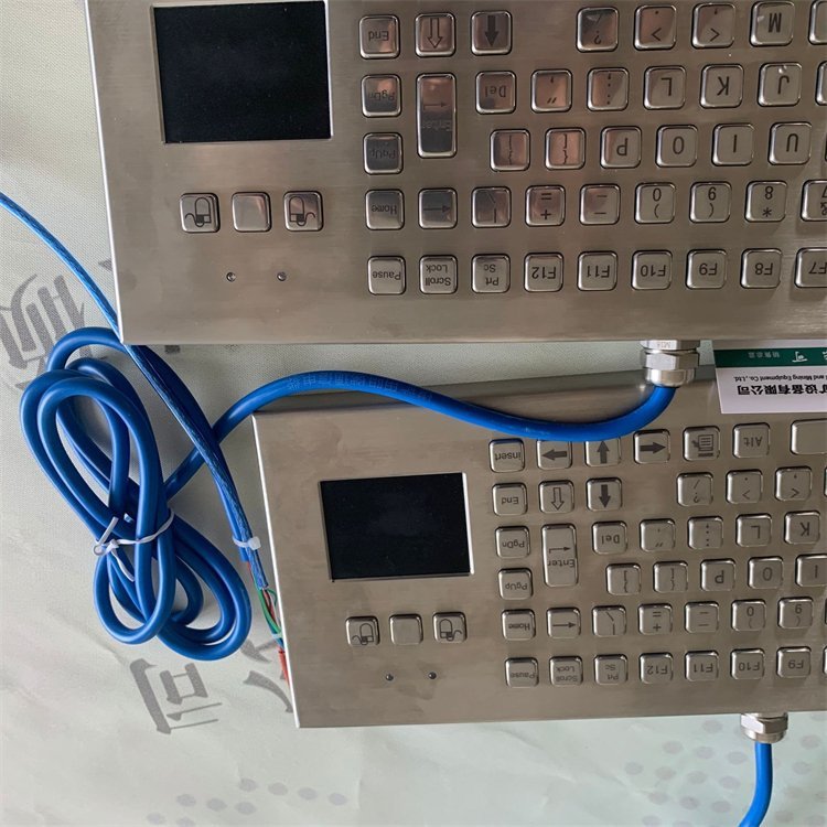 Teclado de computadora de seguridad intrínseca de minería FHJ5 (A) Teclado a prueba de explosiones de acero inoxidable Teclado a prueba de explosiones de minería