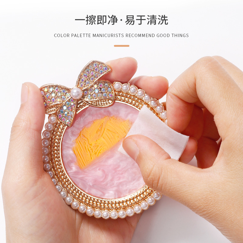 Nueva paleta de manicura de estilo japonés gran arco perla diamante tablero de exhibición de uñas salón de uñas paleta especial