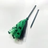 Grass green bat black broom - flat head