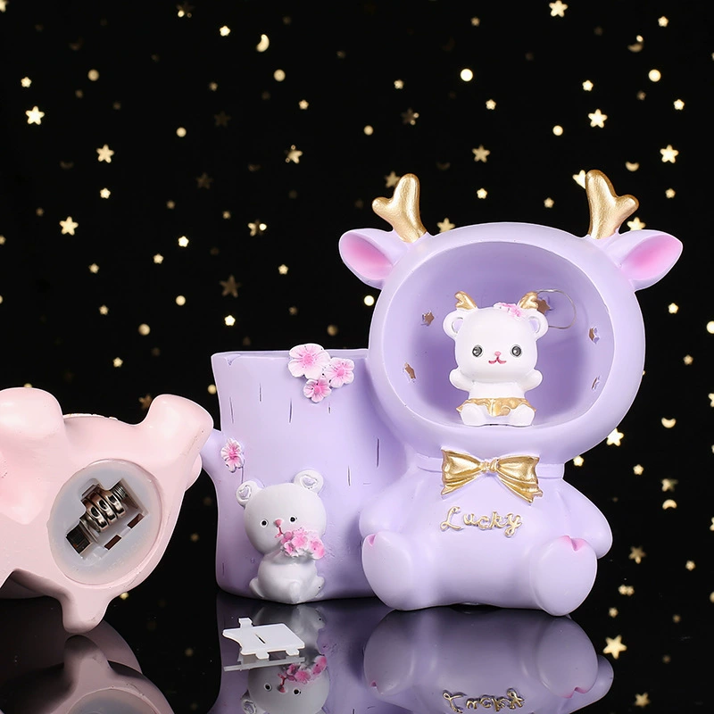 Cartoon pens holder, stationery for elementary school students, storage system, Birthday gift