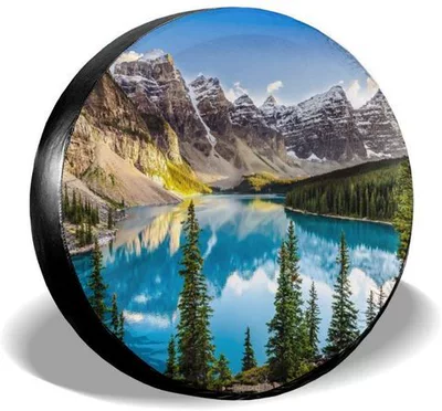 Cross-border White Tiger Printing Spare wheel cover - car-spare-tire-sleeve-z93-h89272b8dabaf4dc780b301ec6251b8043jpg