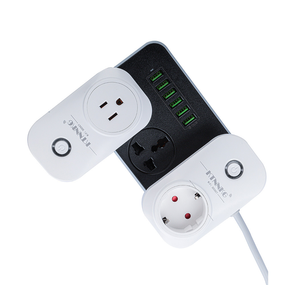 双频手机APP远程控制433MHz智能WIFI插座英规美欧规tuya无线插头