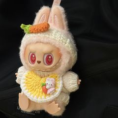 第一世代、第二世代、第三世代ラブブ座りパーティーベビー服バブルマットゴム人形ペンダント17センチラブブ服