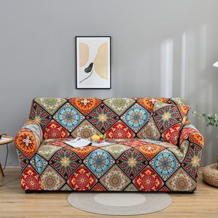 2020 new elastic sofa cover all-inclusive dustproof fabric sofa towel full cover combination Four Seasons single and double three-person set