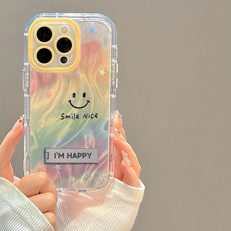 Rainbow smiley face for Huawei nova12 phone case nova11 women's 10/9/8 new 7 net red 6/5 silicone Rainbow smiley face for Huawei nova12 phone case nova11 women's 10/9/8 new 7 net red 6/5 silicone