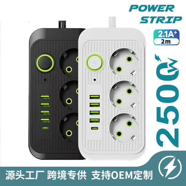 Tablero de enchufe estándar europeo enchufe especial de regulación Europea con interfaz USB interruptor alemán enchufe de oficina doméstica