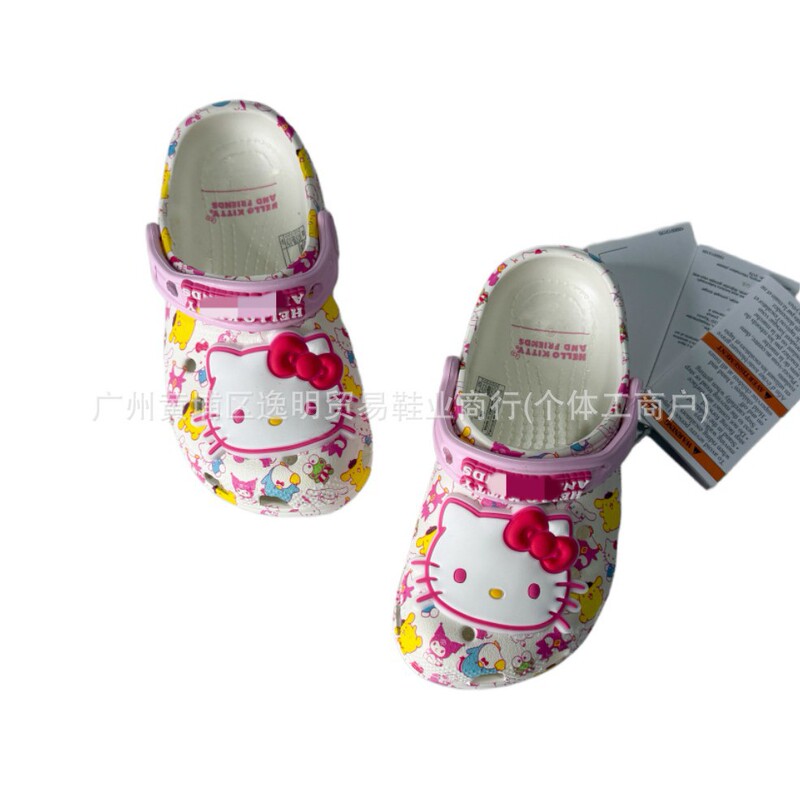 26-Year-Old Brand New Hello Kitty Clogs with Non-Slip Soles for Beach Use, Suitable for Men, Women, and Children, Outdoor Sandals Wholesale 26-Year-Old Brand New Hello Kitty Clogs with Non-Slip Soles for Beach Use, Suitable for Men, Women, and Children, Outdoor Sandals Wholesale