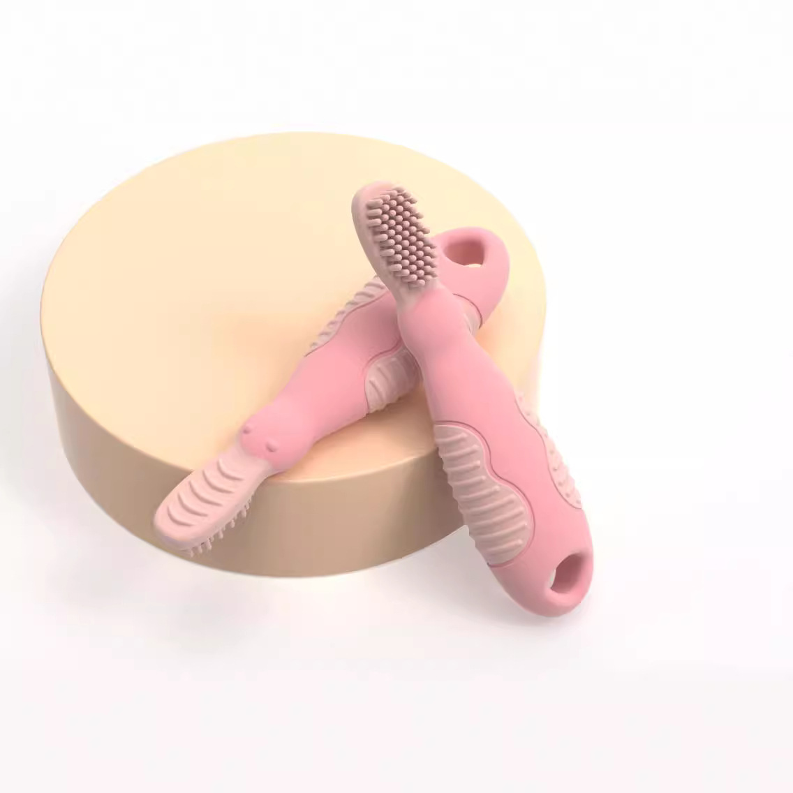 New Baby Toothbrush Food Grade Silicone Soft Bristles Deciduous Teeth Care for Baby Gums Suitable for Infants Aged 1-3 Years Old