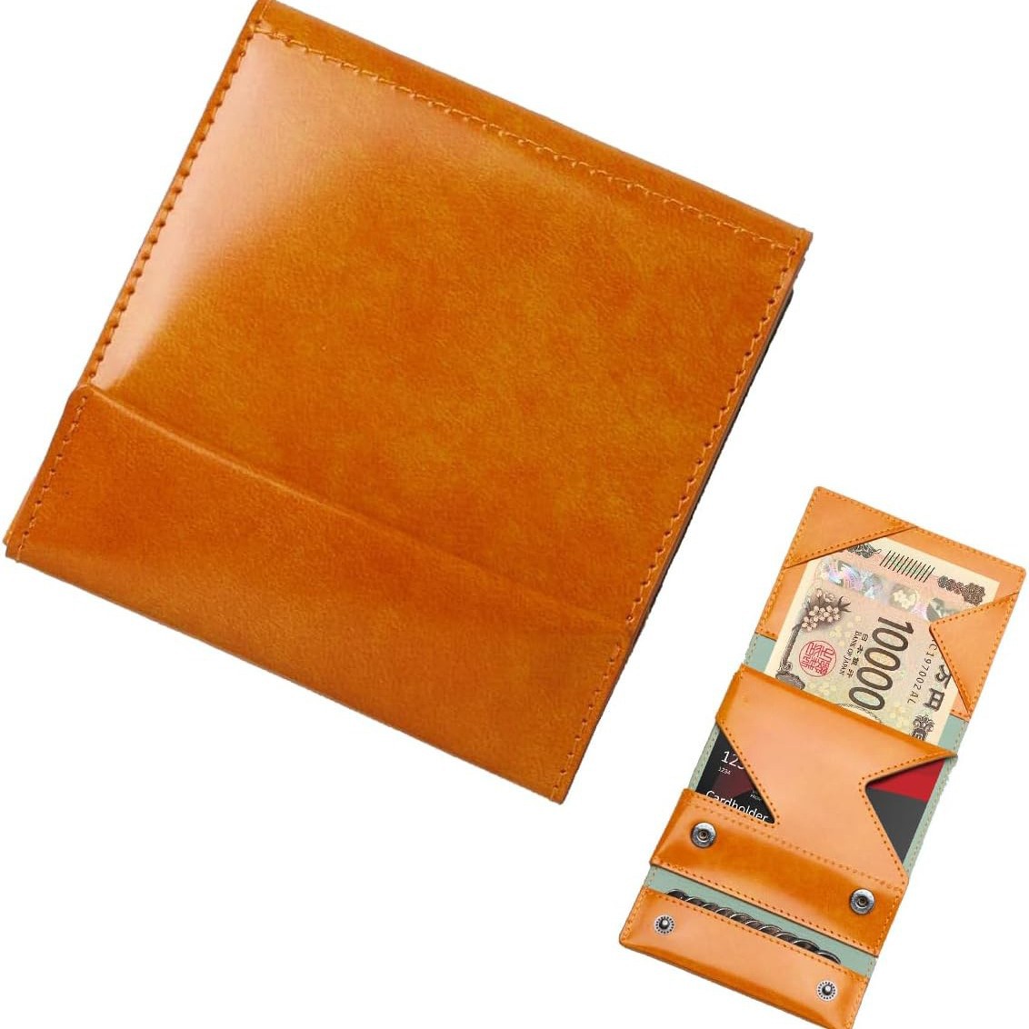 Personalizada japonesa Lotte财布 cartera de cuero triple plegable multi-tarjeta cartera de negocios cartera de cuero corta para hombres