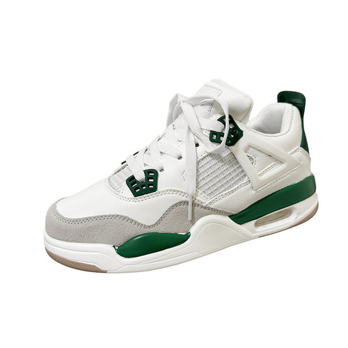  spring new white men's shoes trend new versatile breathable men's heightening running casual dad sports shoes
