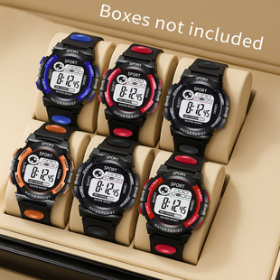 Children's Alarm Clock Electronic Watch Women's Watch Fashionable Girl's Waterproof Luminous Sports Multifunctional Women's Mechanical Watch in stock