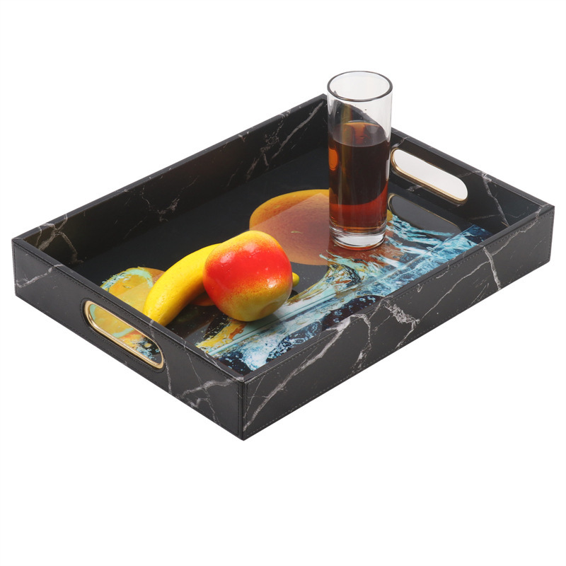 ホテルレザーパレット小銭革レザーポーチ小銭入れキーパレットレザートレー長方形収納トレー|undefined
