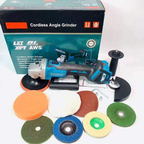 Angle grinder lithium battery brushless polishing machine cross-border 100 speed adjustable multi-purpose rechargeable electric grinder power tool