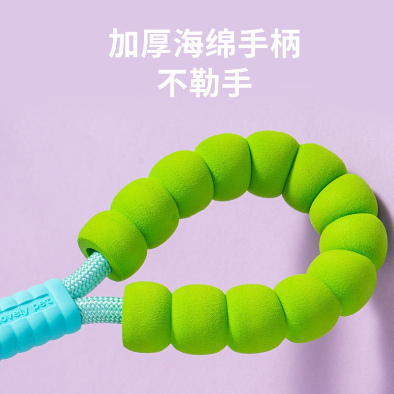 Cuerdas de tracción p-cuerdas para mascotas collar de doble tracción ajustable a prueba de explosiones para caminar cuerda para perros de tamaño mediano y grande para artículos de mascotas