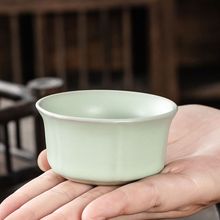 茶杯批發功夫小茶杯6只裝紫砂陶瓷杯哥窯品茗杯茶具茶盞茶碗白瓷