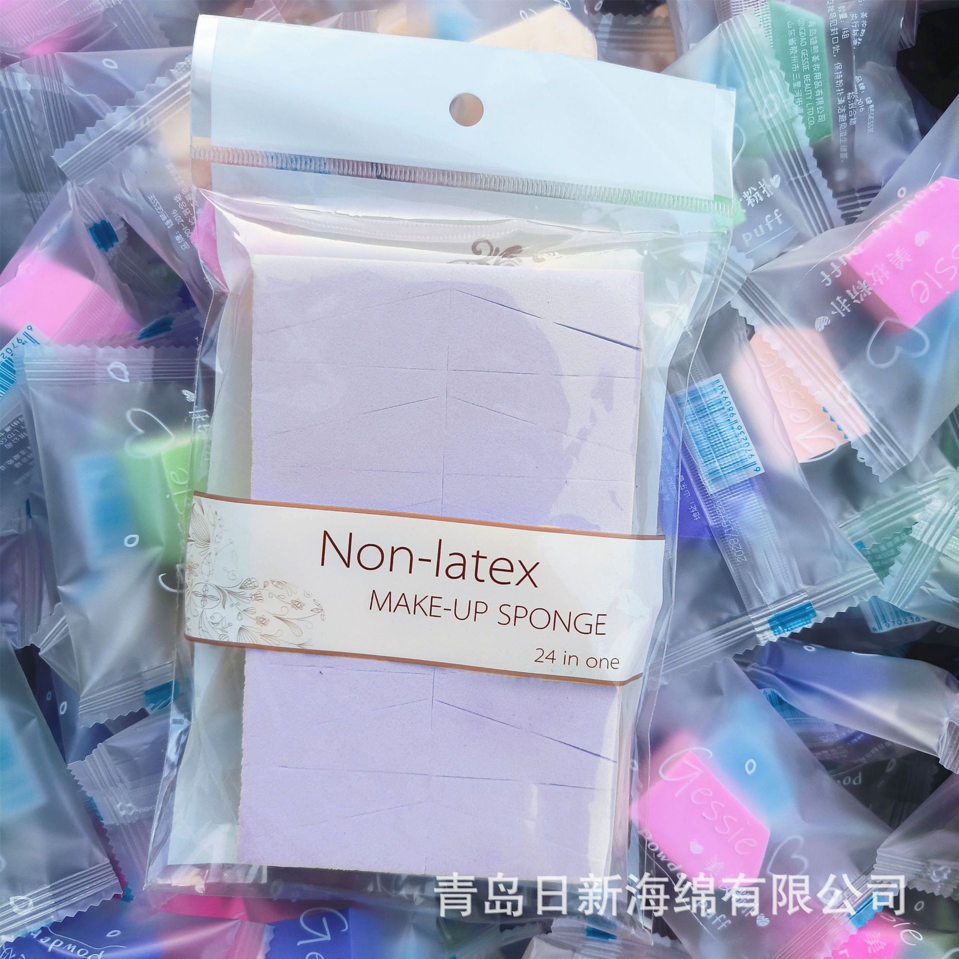 24-corte triángulo puff agua sin látex se hace más grande Matcha vino rojo hidrófilo húmedo y seco cojín de aire puff