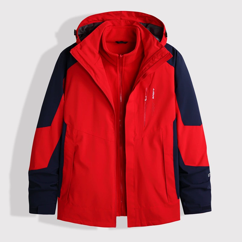 Fat Brother, новинка зимы 2022, Мужское пальто со съемной подкладкой и хлопковой подкладкой, Одежда большого размера с вертикальным воротником и капюшоном для зарядки