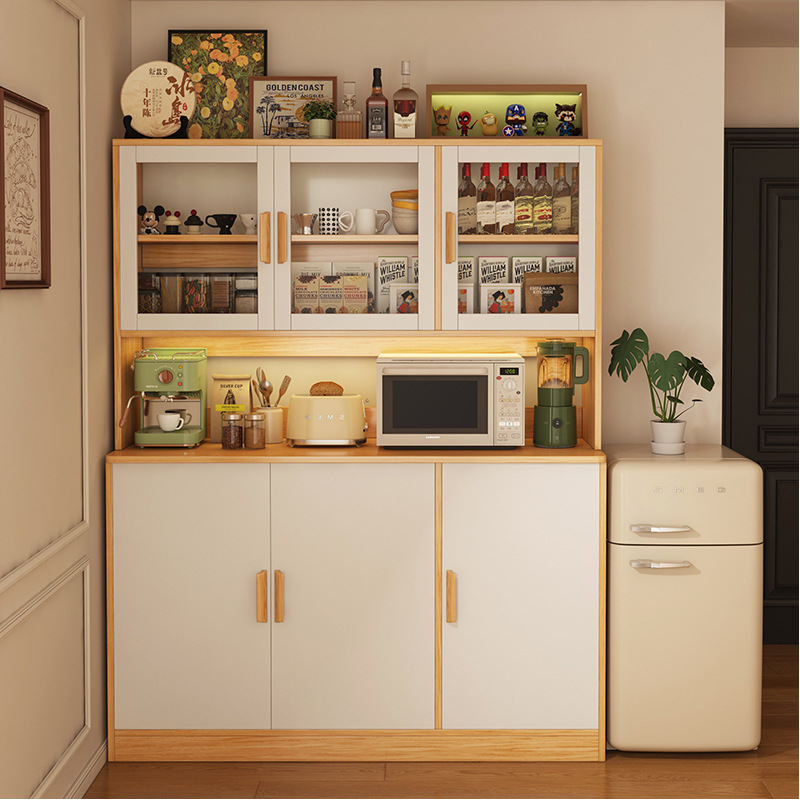 Sideboard Storage Cabinet Wall-Mounted Integrated Side Cabinet Floor-Standing Bookcase Wine Cabinet High Cabinet Storage Cabinet Storage Cabinet Household Cabinet