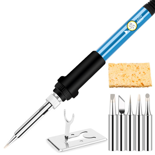 Cross-border supply 806 internal heating adjustable temperature electric soldering iron 8-piece set US standard 110V 936 constant temperature soldering iron 60W