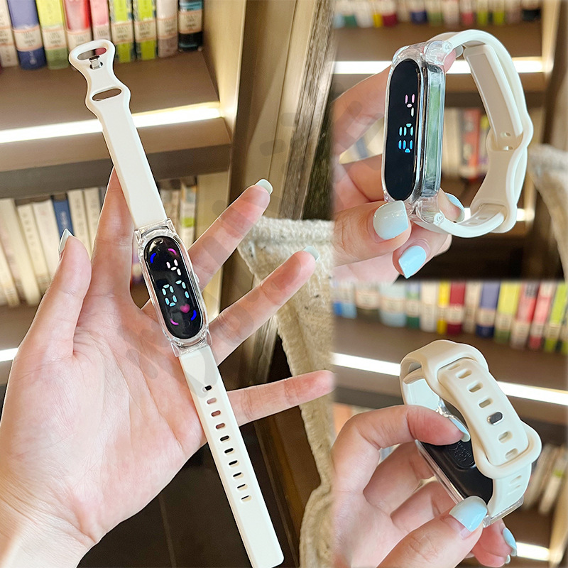 Suitable for Xiaomi Band 3456789 generation NFC universal silicone 8-shaped buckle transparent case/quick-release connector style wristband details Picture