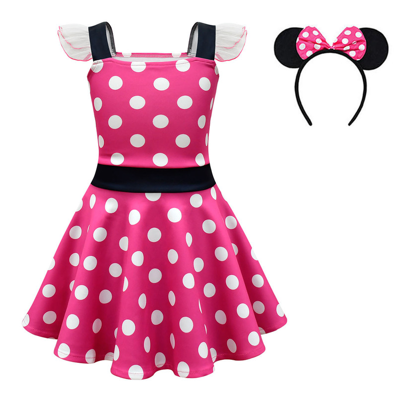 In Stock Summer Polka Dot Princess Dress Mickey and Minnie Dress Suspender Ballet Dress Foreign Trade Children's Dress 80784 In Stock Summer Polka Dot Princess Dress Mickey and Minnie Dress Suspender Ballet Dress Foreign Trade Children's Dress 80784