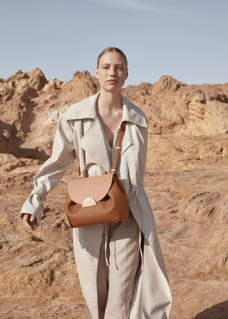 Borse da Donna Design di nicchia francese, Borsa a tracolla in pelle di vacchetta martellata di grande capacità di alta qualità Borsa a tracolla da donna di fascia alta_voghion.com