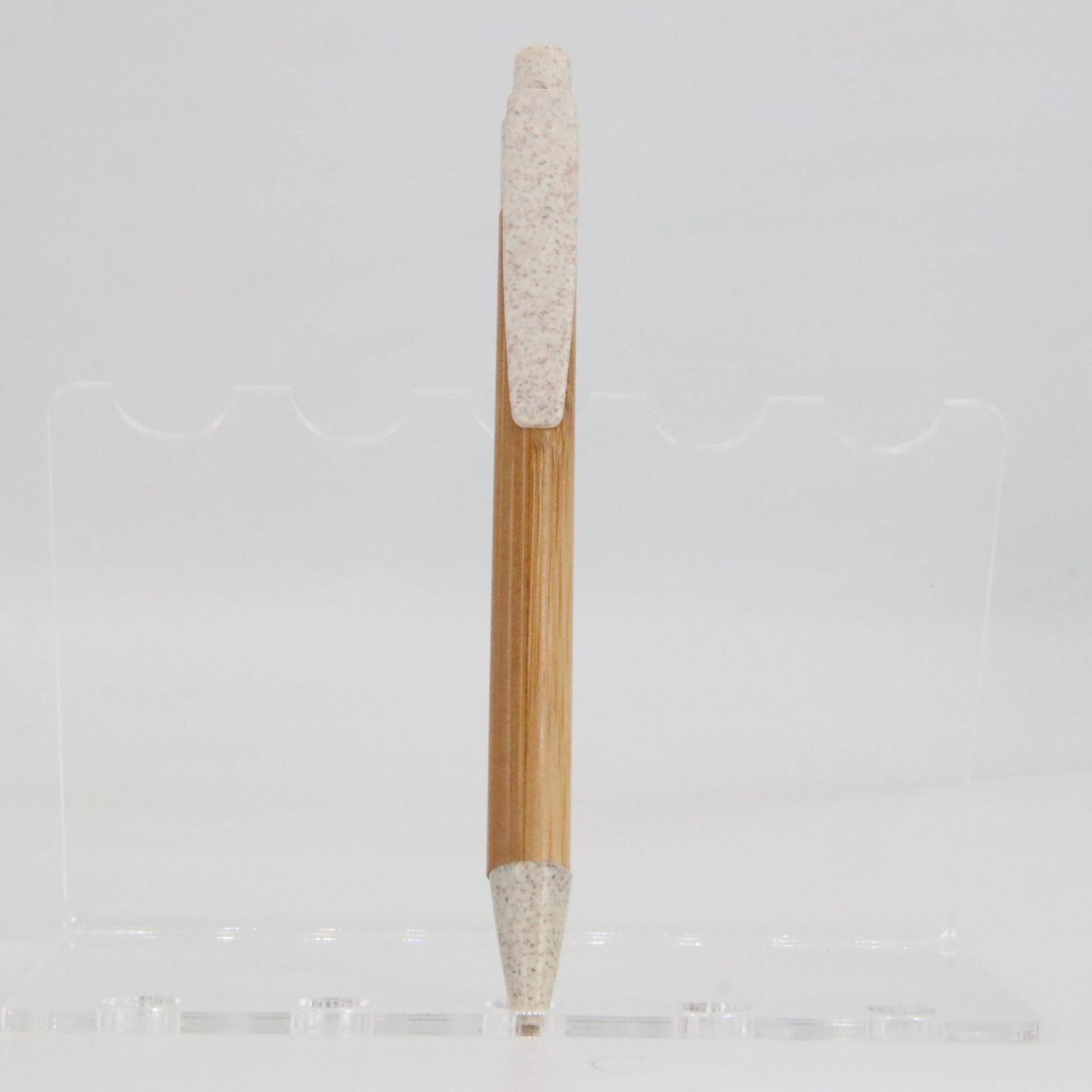 Empuje Bullet recarga de bambú pluma accesorios de protección del medio ambiente material degradable Oficina Escuela suministros fábrica al por mayor