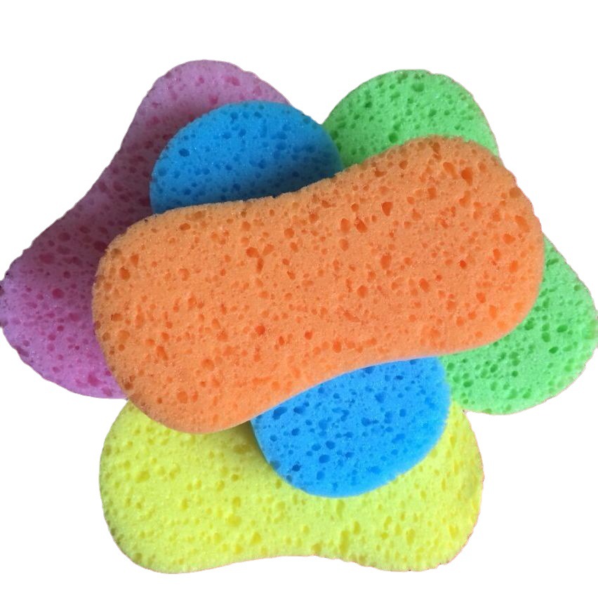 Gran esponja de lavado de coches de alta densidad 8 palabras de vacío de compresión de lavado de coches cepillo de bloque de panal de algodón buen rendimiento de absorción de agua en stock